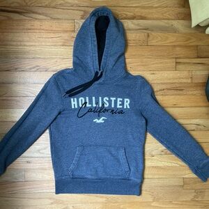 Hollister Navy Blue Hoodie for Men